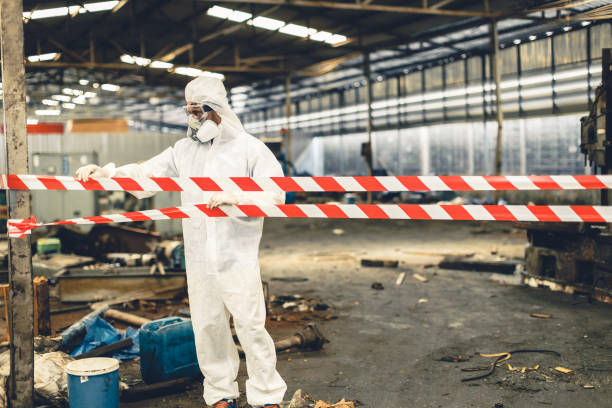 Professional Biohazard technician working in Woodlake, CA